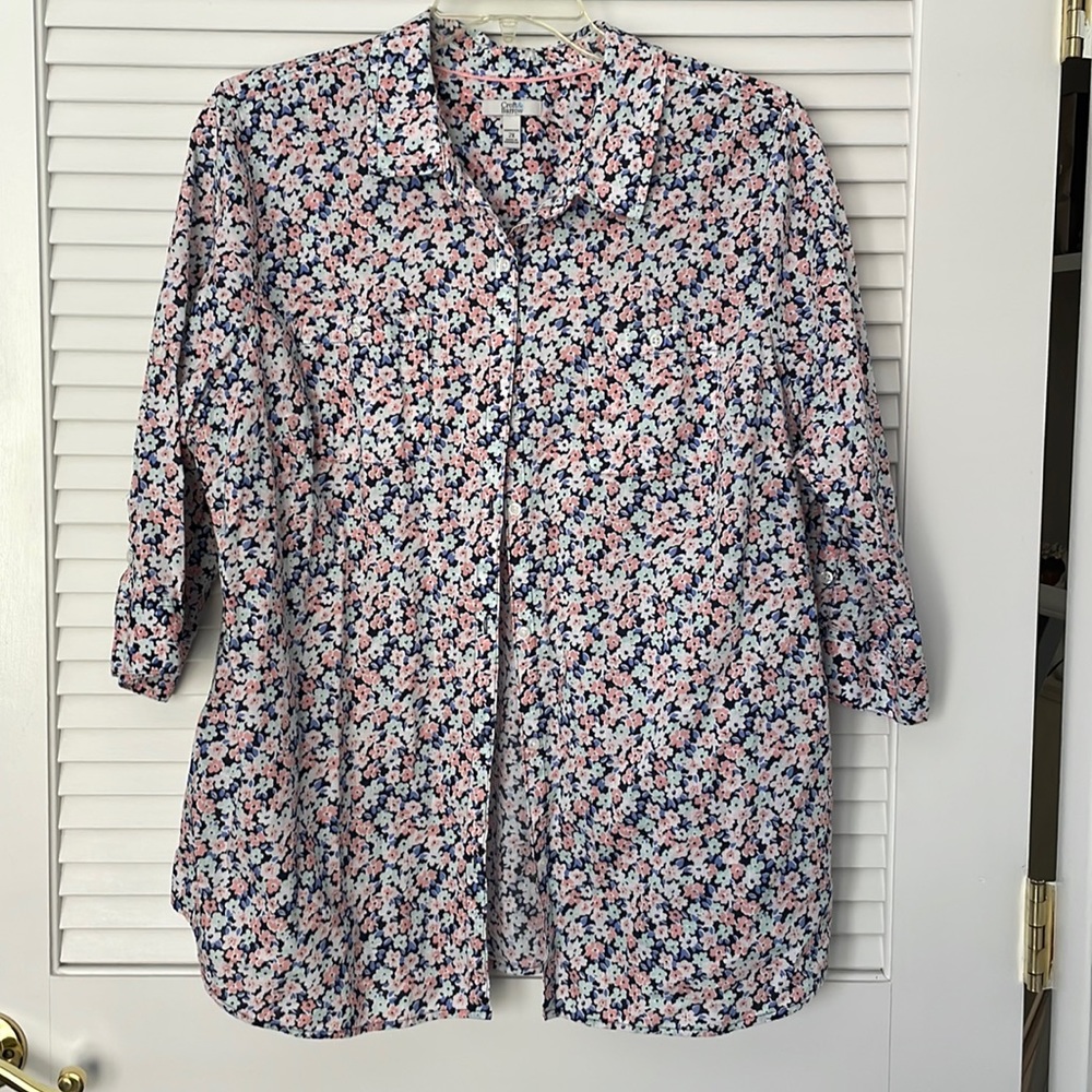 Croft & Barrow Floral Blouse Size 2X